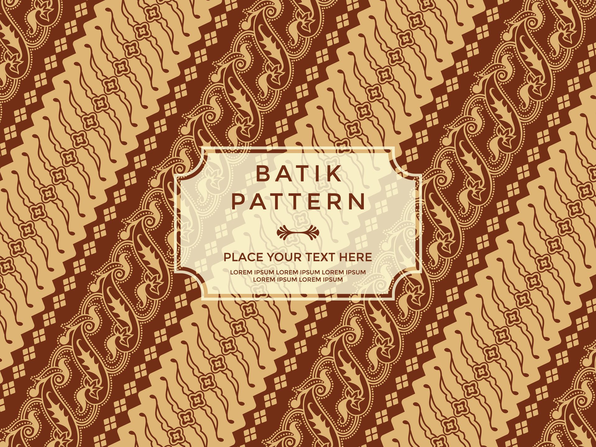 Seamless Batik Pattern Traditional Indonesian Batik Design Vector Free Vector