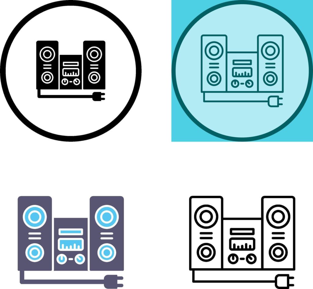 Stereo Icon Design Stock Free