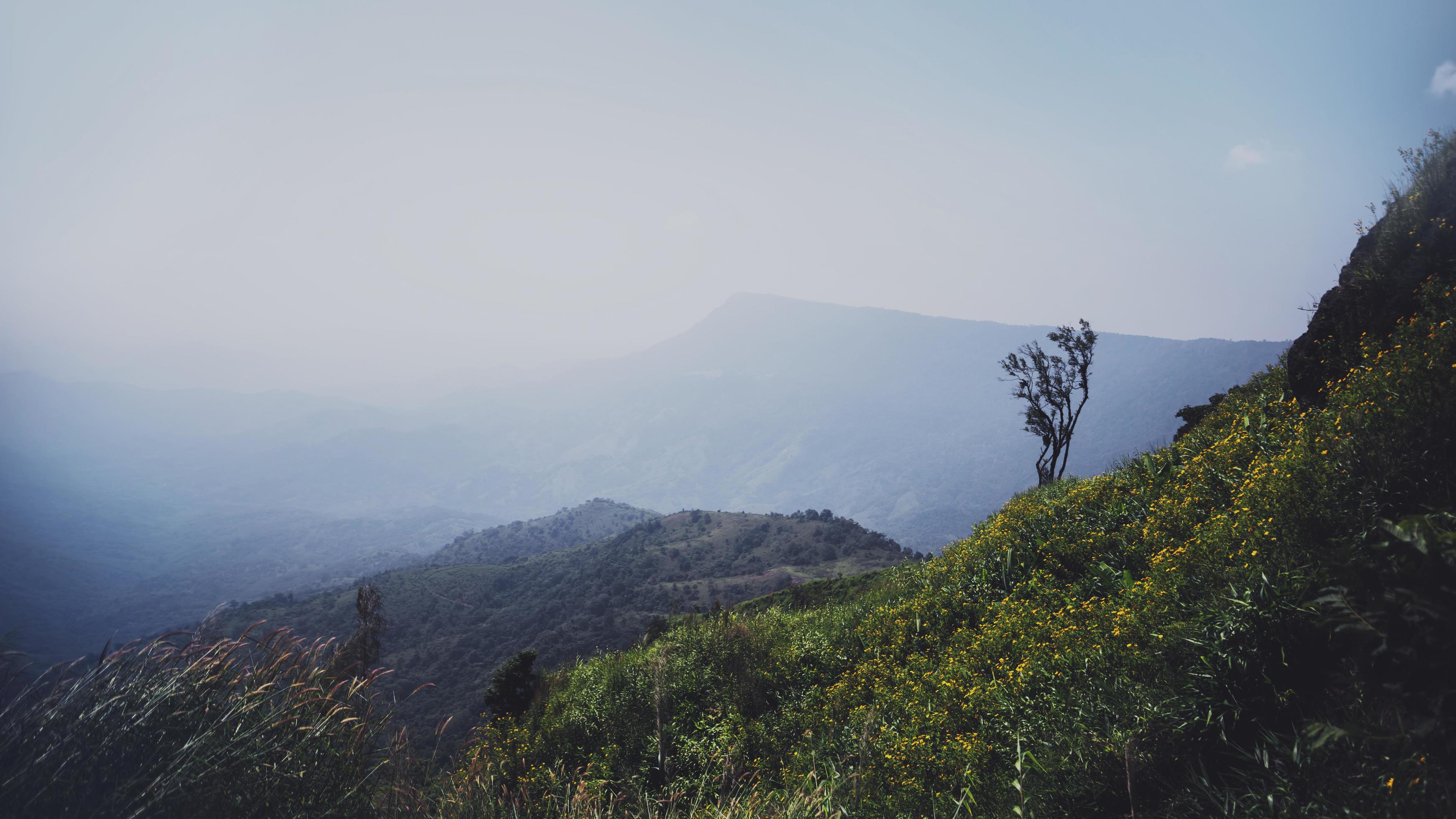 Landscape natural view sky mountain. Mountain view .Asia Tropical. landscape Mountain nature. Thailand Stock Free