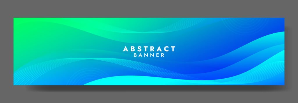 Abstract Blue Fluid Wave Banner Template Free Vector