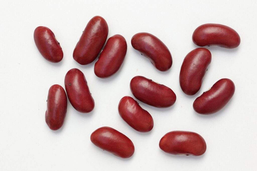 Red beans isolated on white background Stock Free