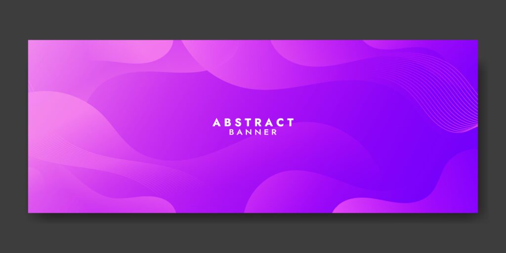 Abstract Purple Fluid Wave Banner Template Free Vector