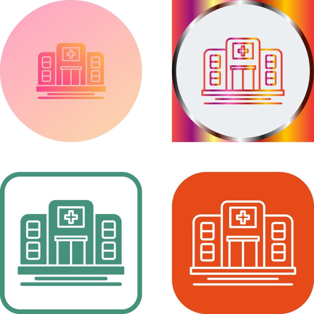 Hospital Icon Design Stock Free