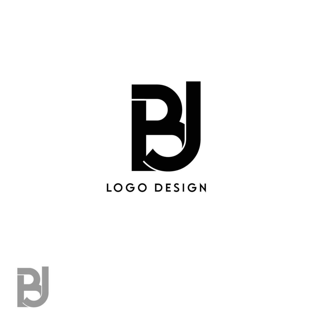 BJ initial logo Stock Free