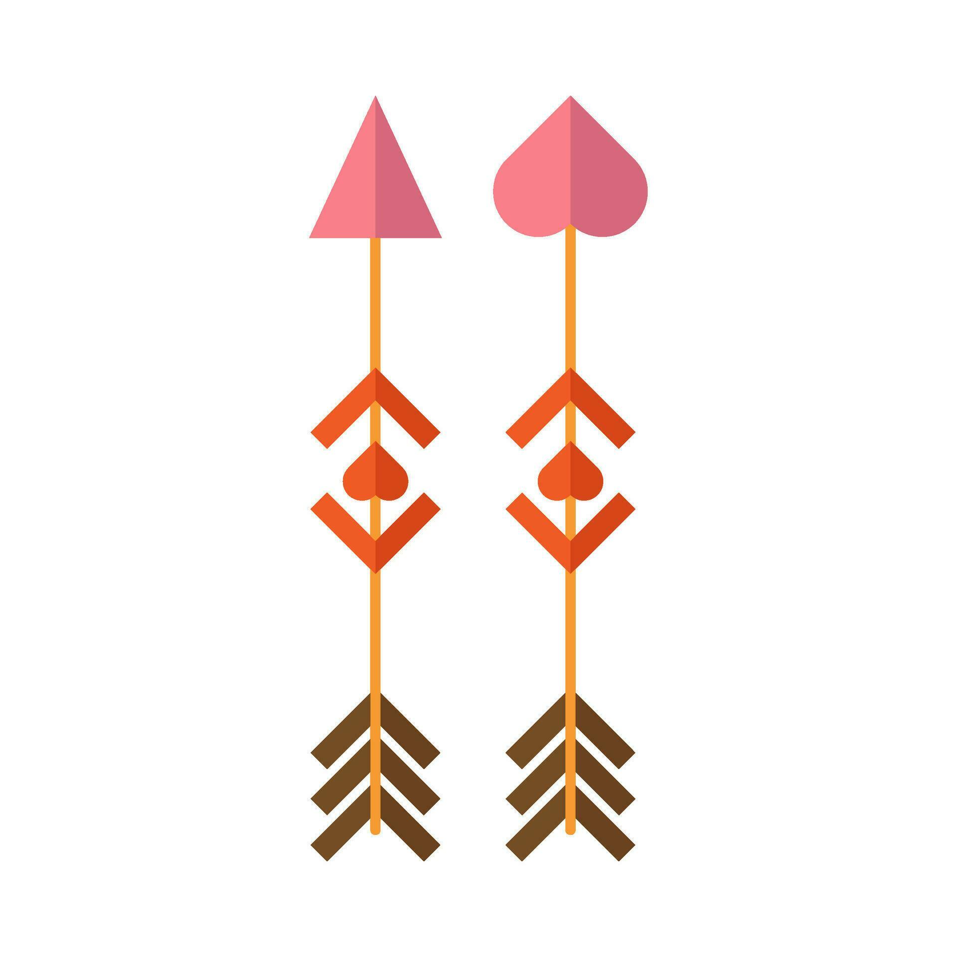 Flat illustration of arrows on isolated background Stock Free