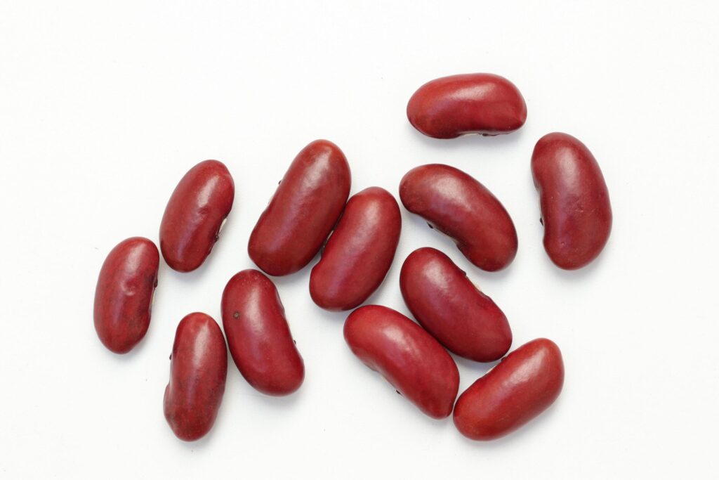 Red beans isolated on white background Stock Free