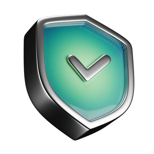 Protect, secure, shield 3D illustration