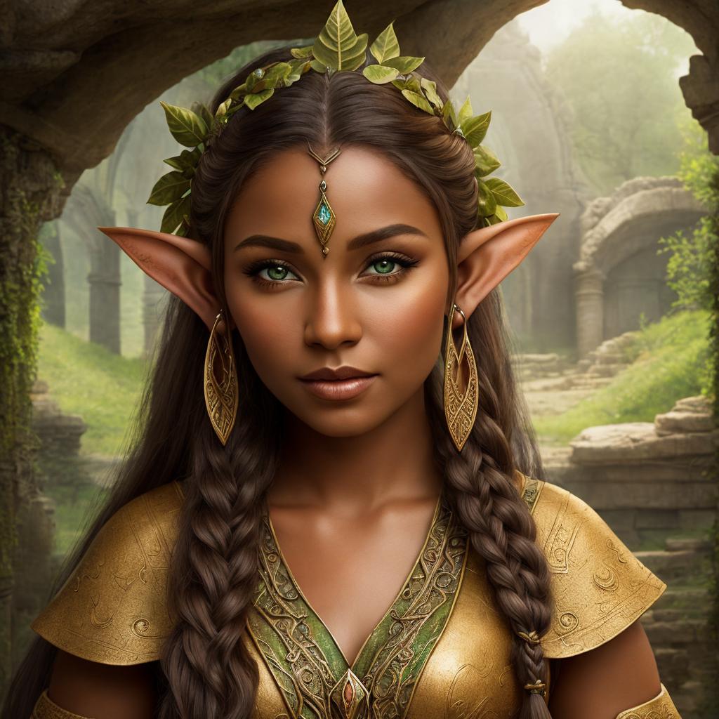 A beautiful elf with by @ai_generated