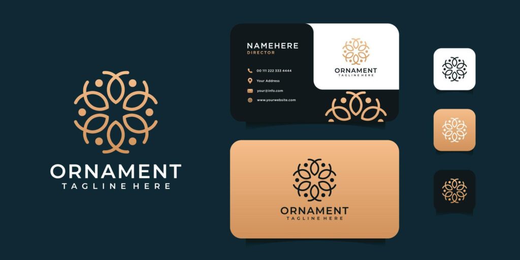 Creative modern luxury ornament beauty logo and business card vector design inspiration Stock Free and Free SVG