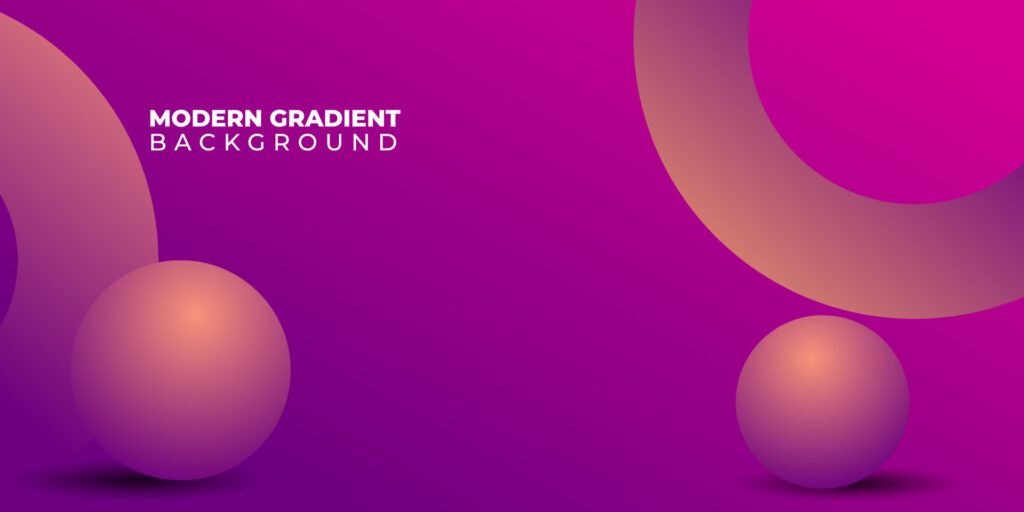 Minimal geometric background. Modern purple gradient shapes composition Free Vector