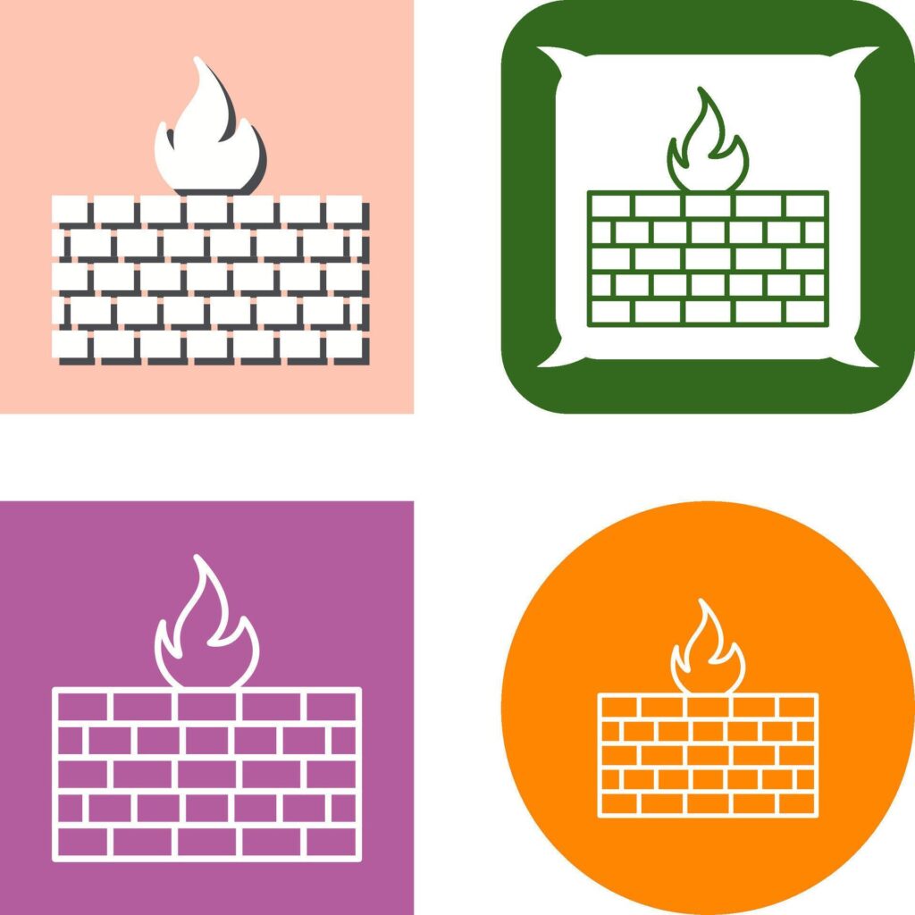 Firewall Icon Design Stock Free