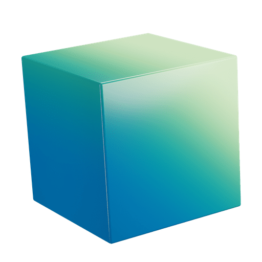 Cube, box 3D illustration