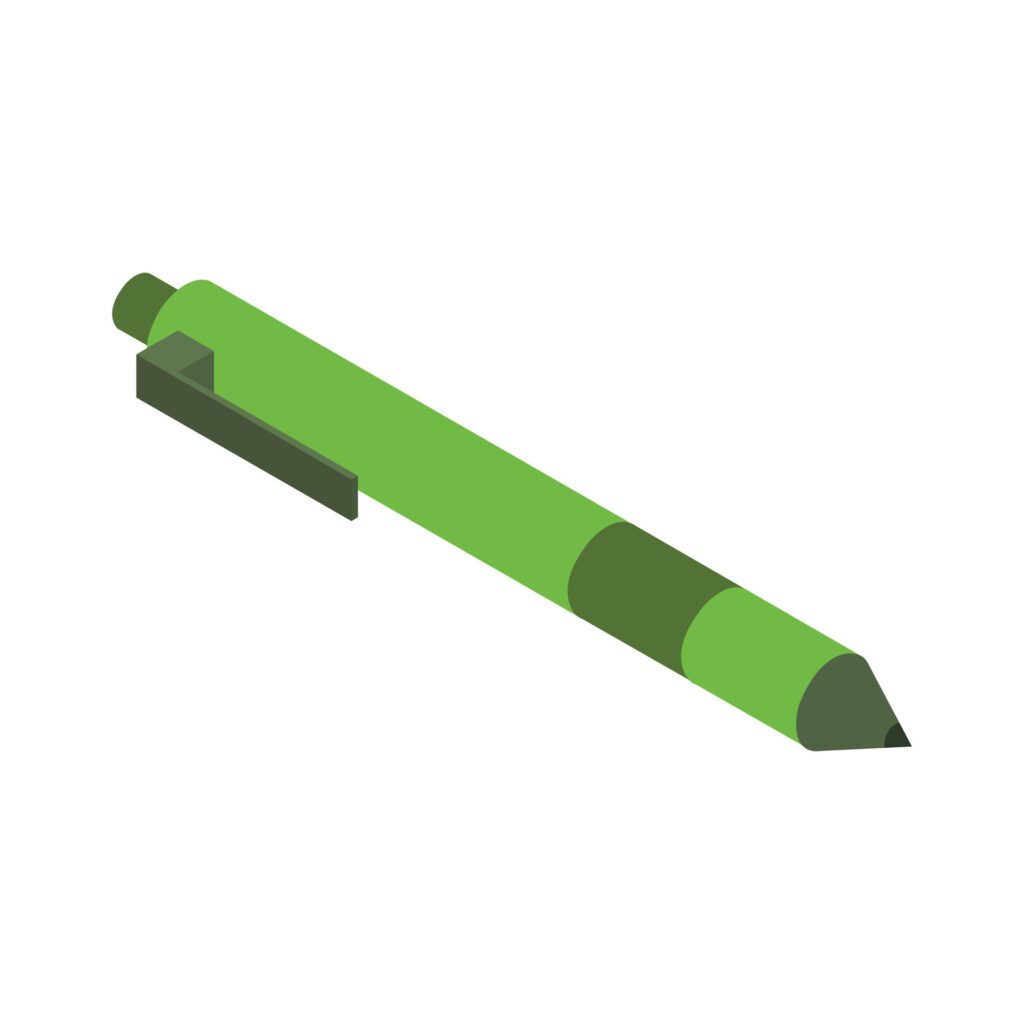 Pen Icon On Background Free Vector