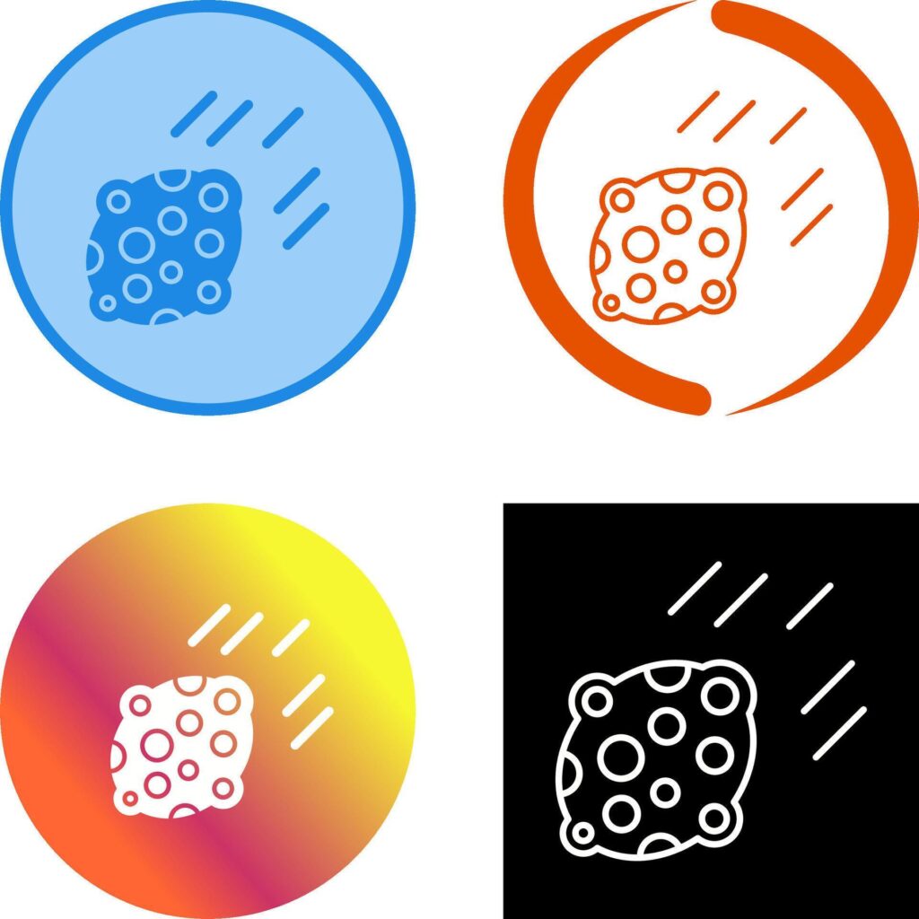 Asteroid Icon Design Stock Free