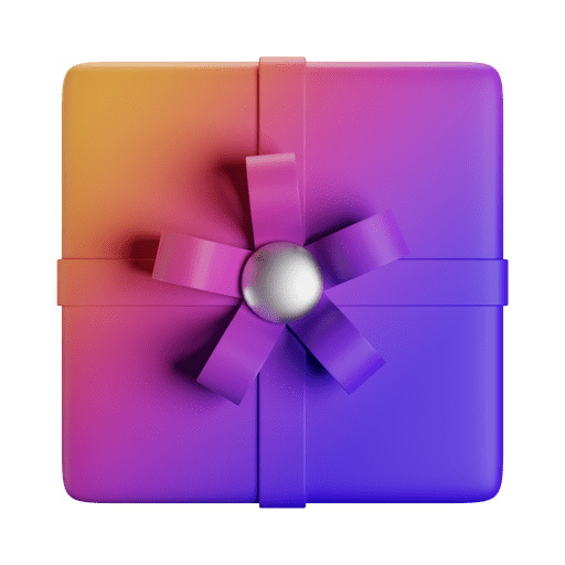 Gift box, present, gift 3D illustration