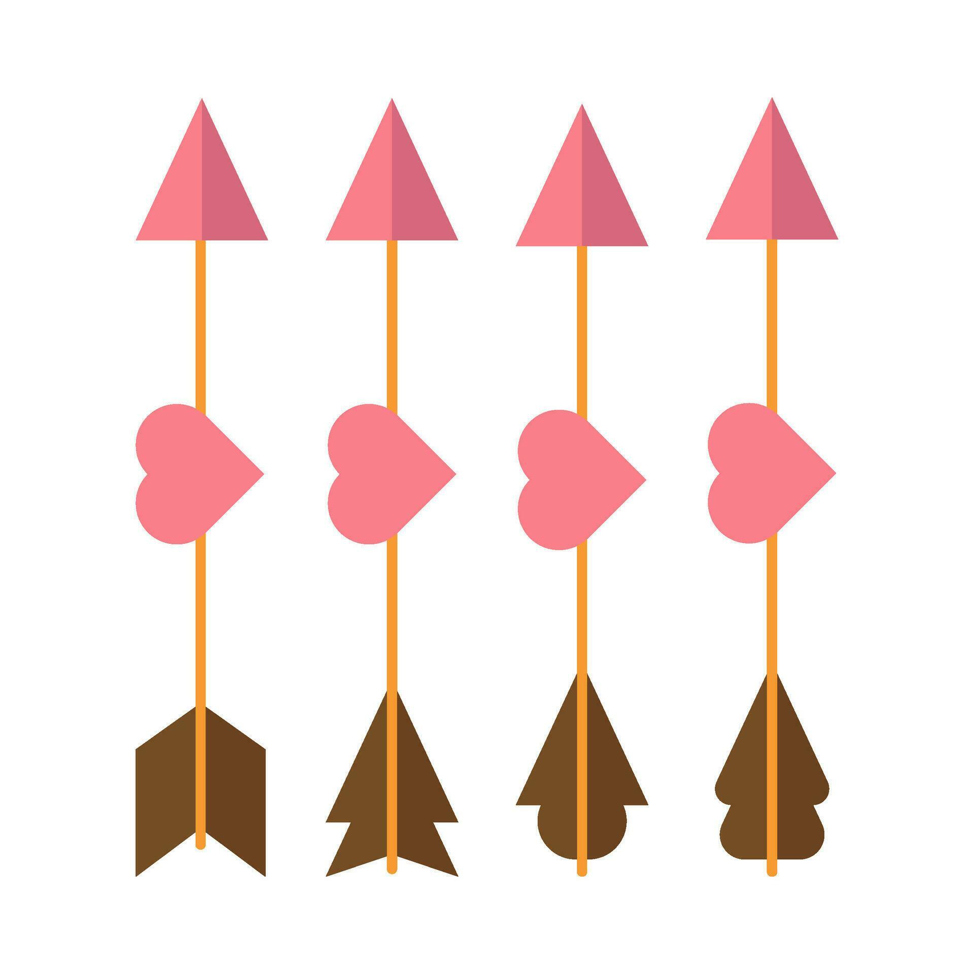 Flat illustration of arrows on isolated background Stock Free