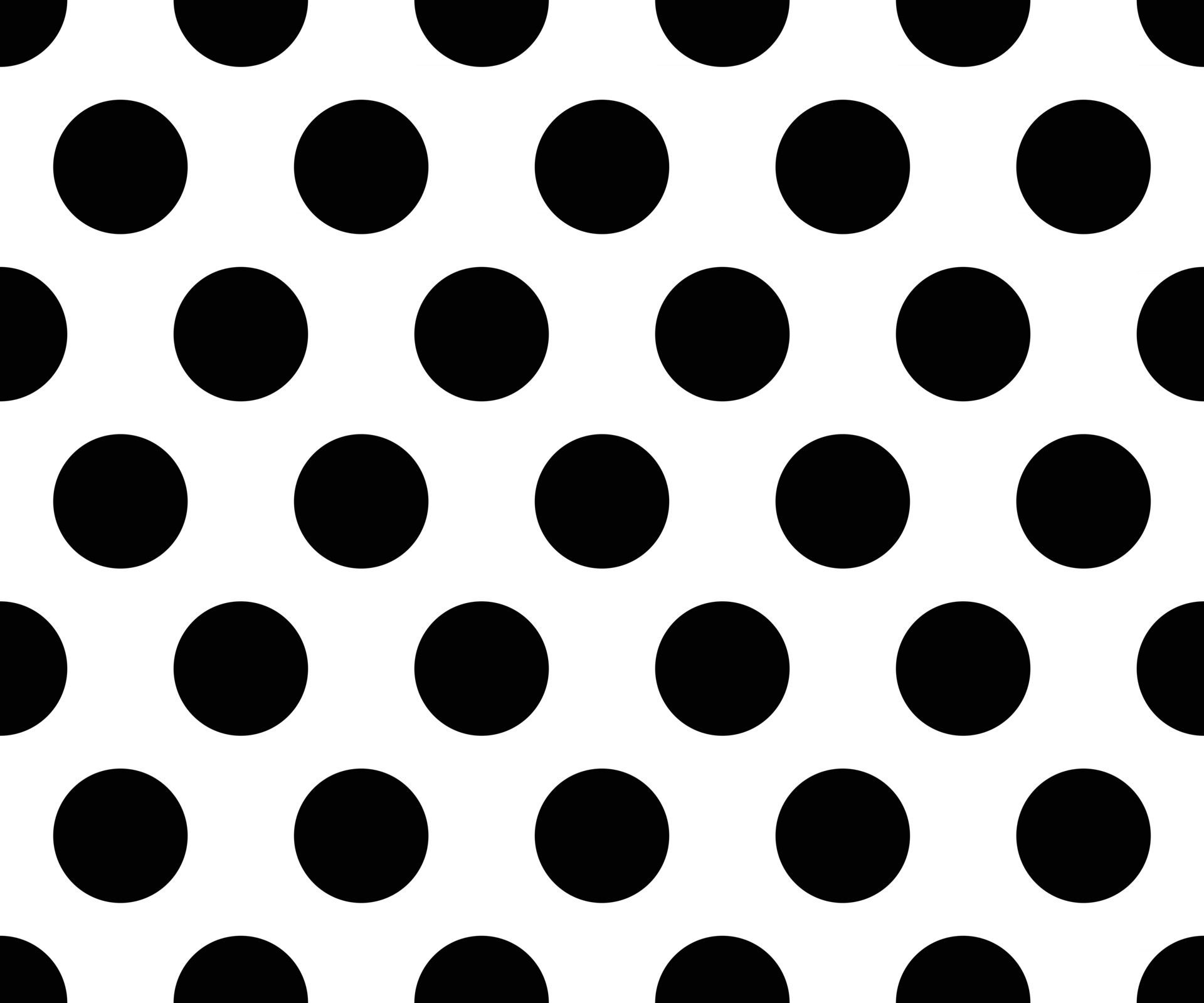 black and white polka dot pattern abstract background vector Free Vector