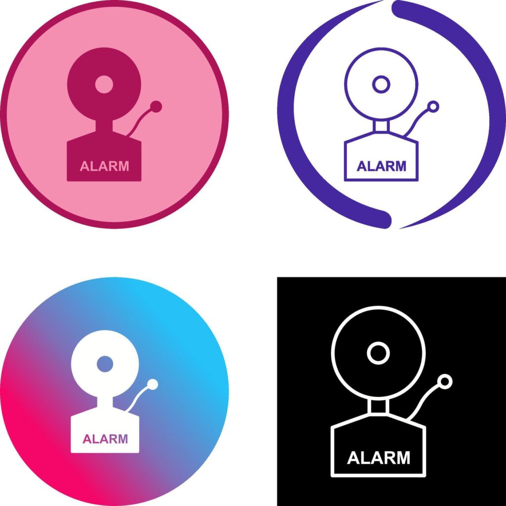 Alarms Icon Design Stock Free