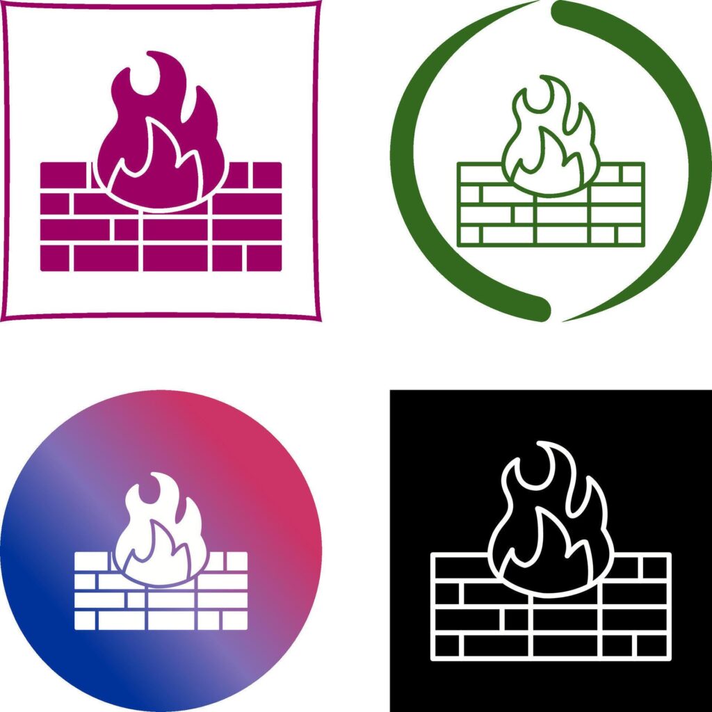 Firewall Icon Design Stock Free