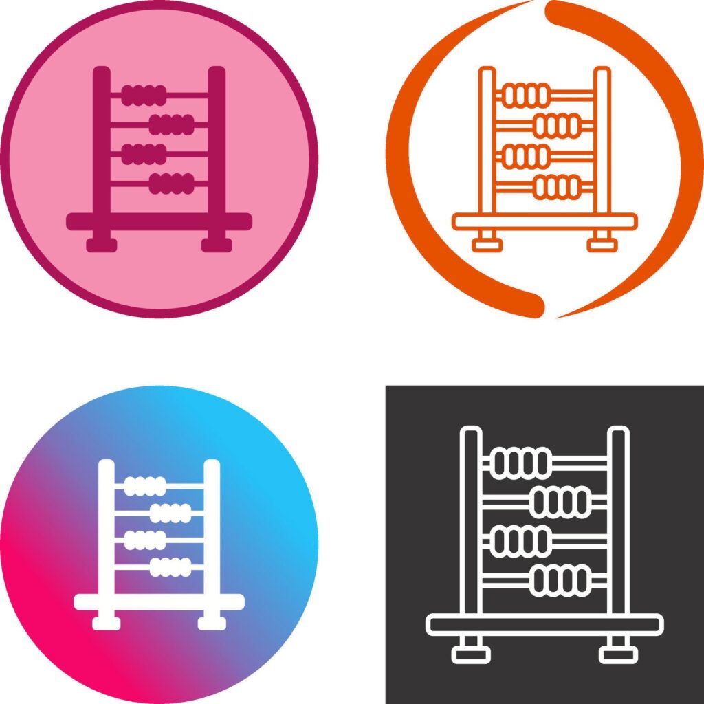 Abacus Icon Design Stock Free