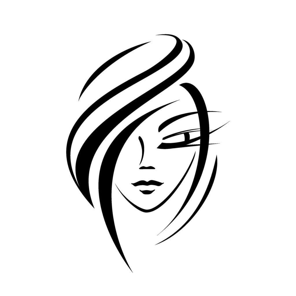 woman face logo Stock Free