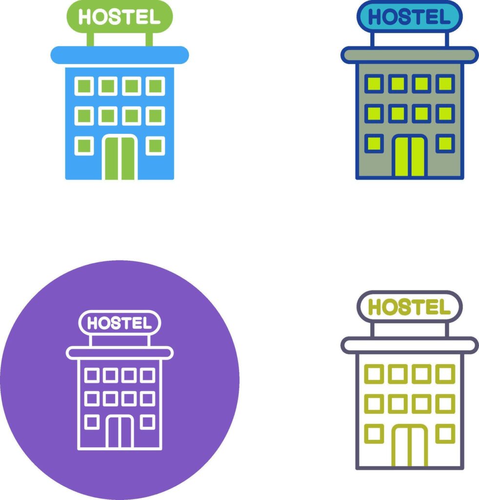 Hostel Icon Design Stock Free