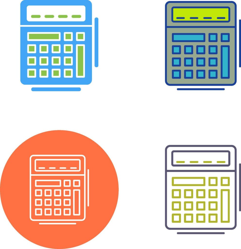 Calculator Icon Design Stock Free