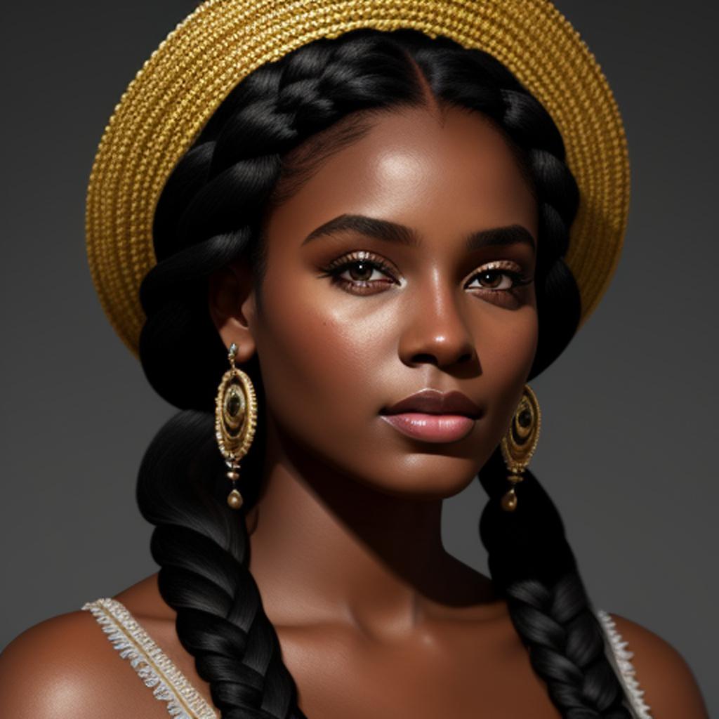 Black beautiful woman in by @ai_generated