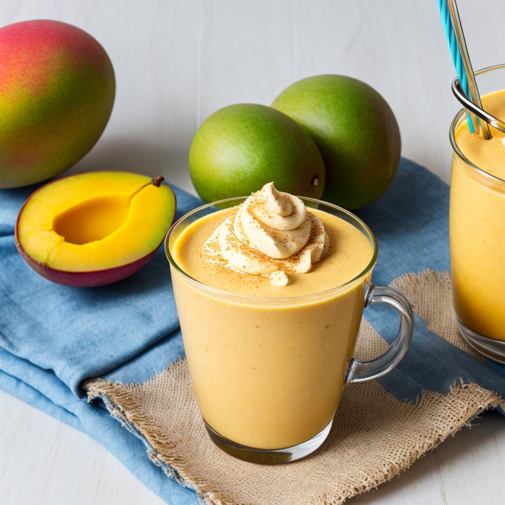 Mango shake in a by @ai_generated