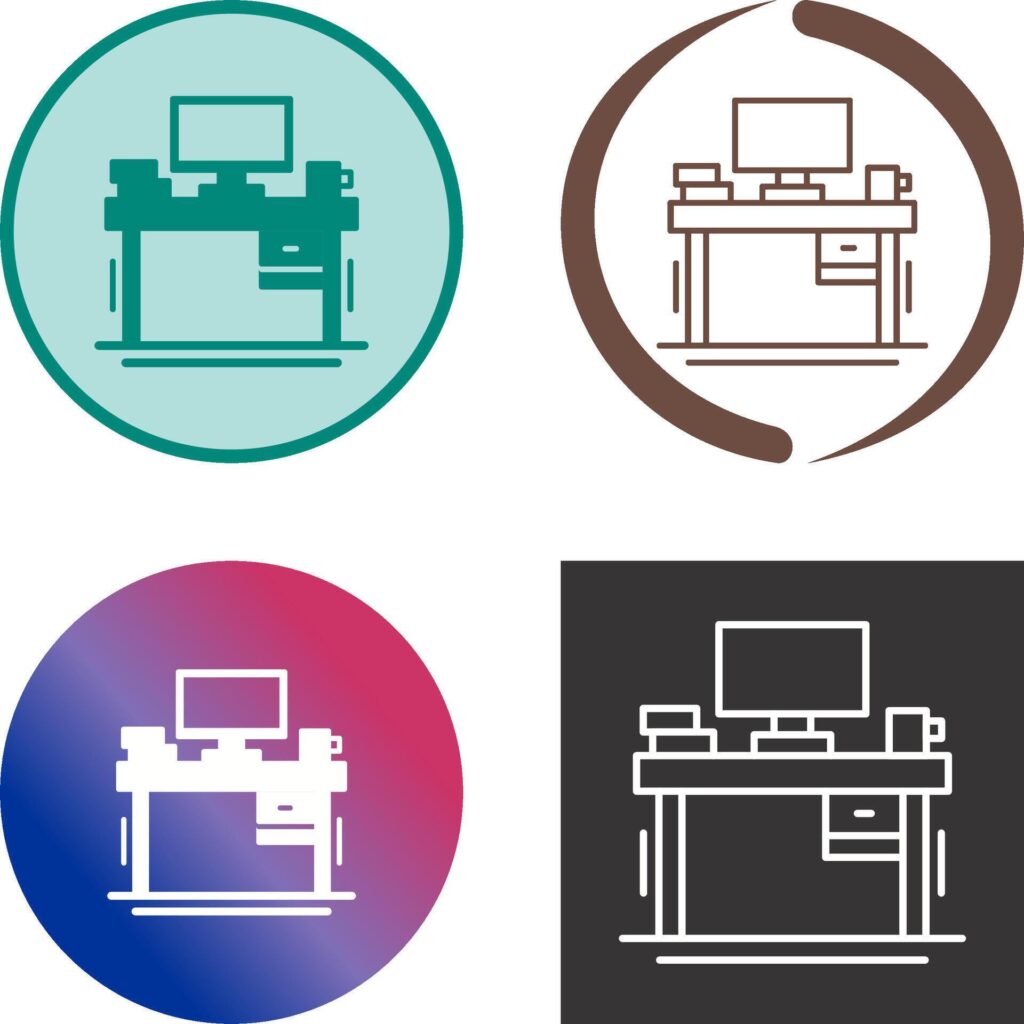 Desk Icon Design Stock Free