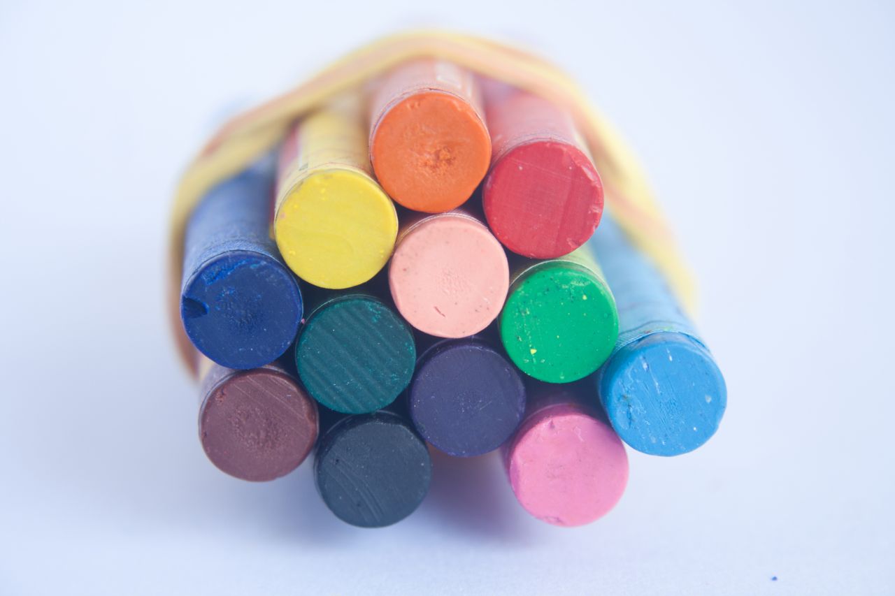 
									Kids Crayons Colors Stock Free