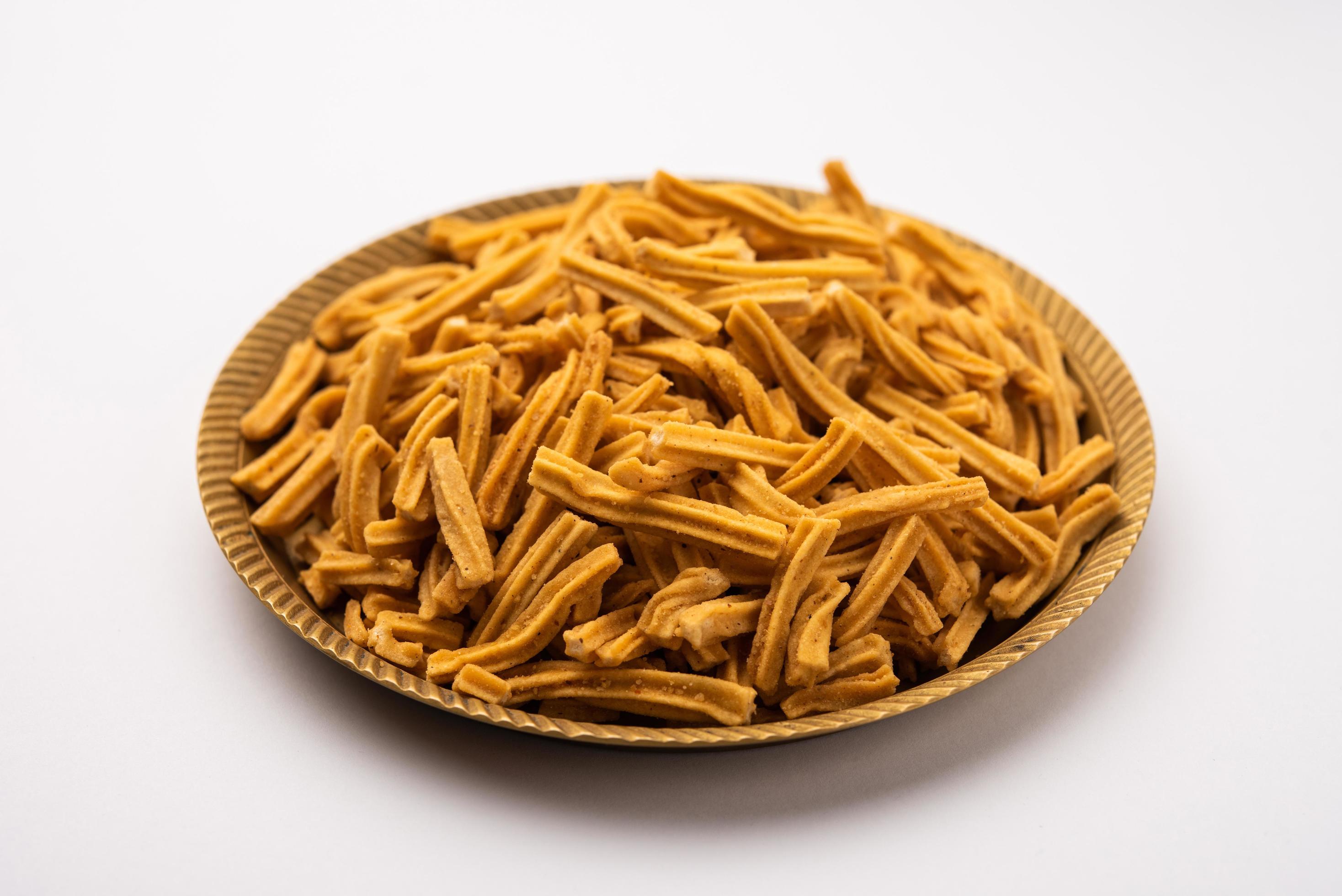 Salted Soya Sticks Indian namkeen food Stock Free