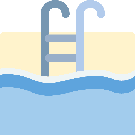 Summer, swimming pool, hotel icon