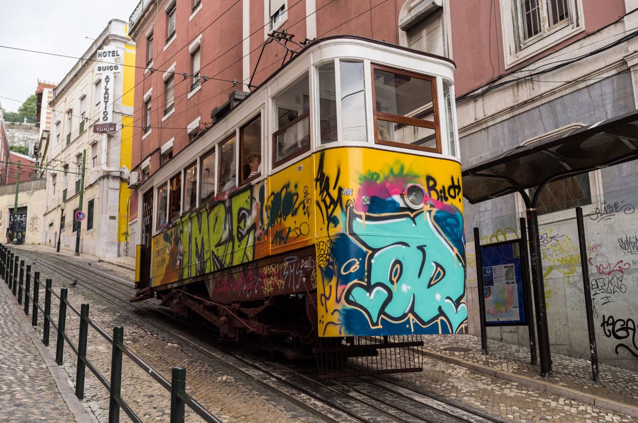 Lisbon tram Stock Free