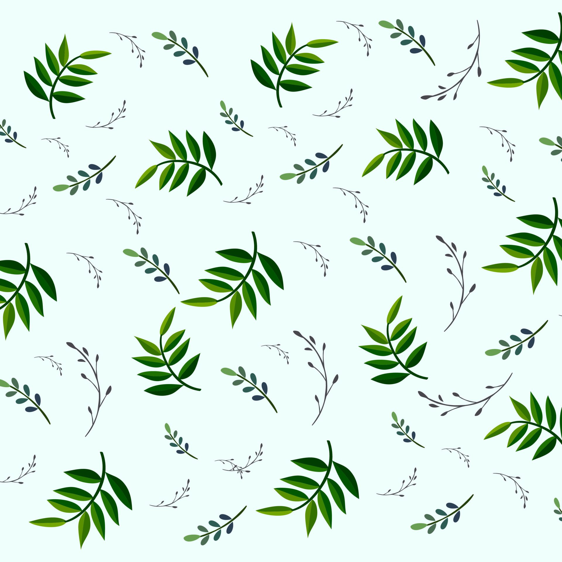 leaf pattern vector background Free Vector