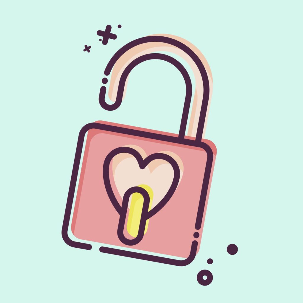 Icon Padlock. related to Security symbol. MBE style. simple design illustration Stock Free