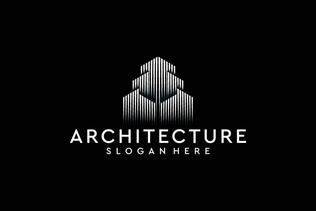 Architecture Line Logo Design Vector Stock Free and Free SVG