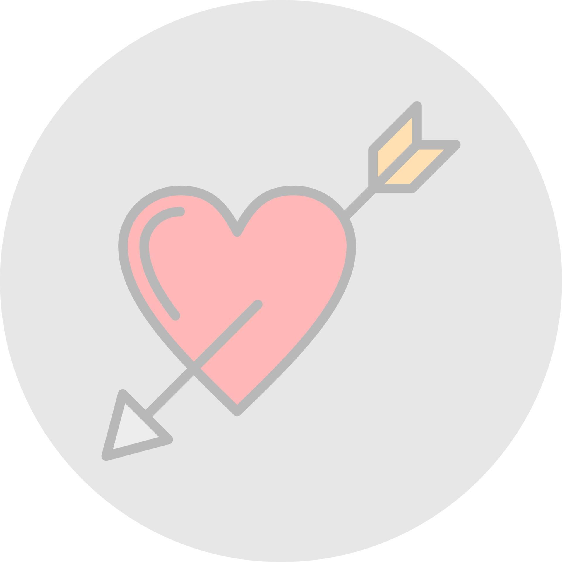 Heart Arrow Vector Icon Design Stock Free