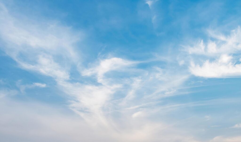 panorama blue sky with white cloud view nature Stock Free