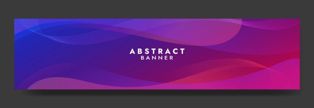 Abstract Colorful Fluid Wave Banner Template Free Vector