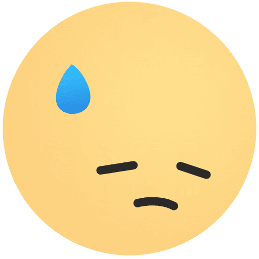 Depressed, disappointed, emoji icon