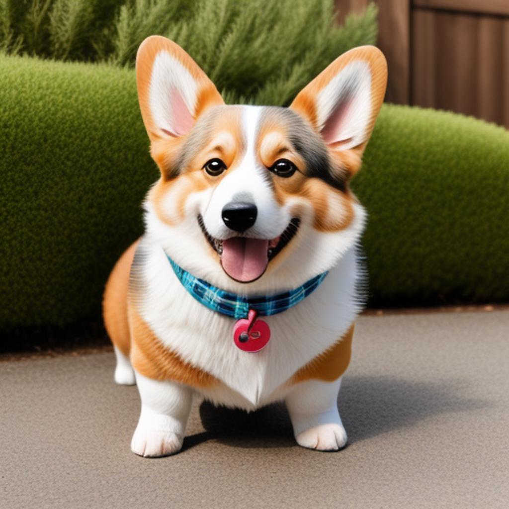 Funny corgi by @5zjevhwo by @ai_generated