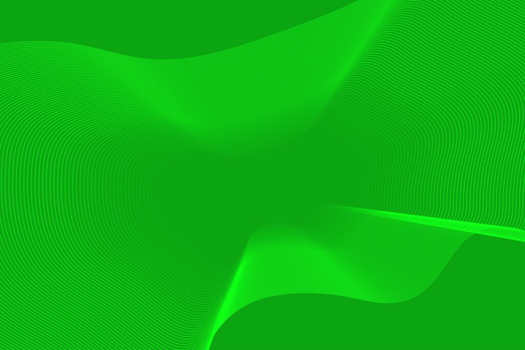 Green abstract background with wavy shine effect isolated vector Free Vector