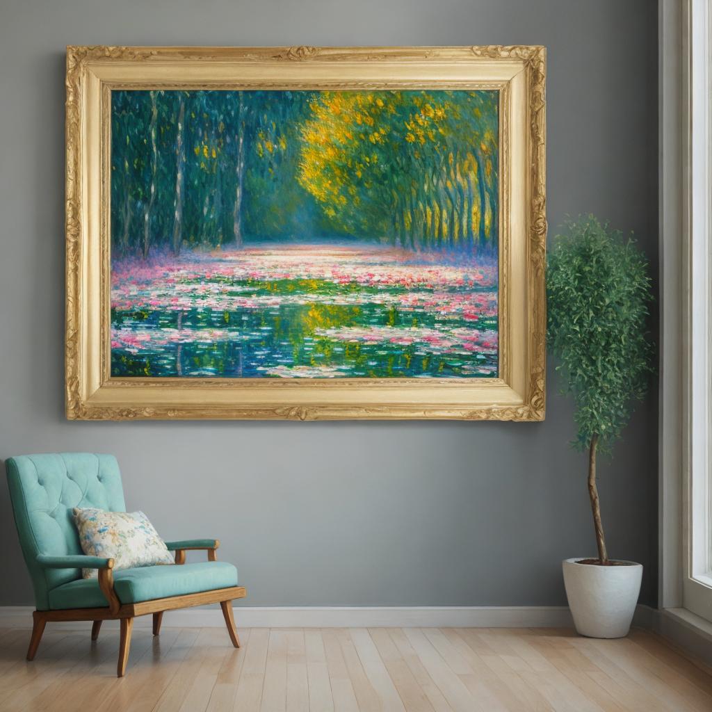 Impressionism,oil on canvas,contemporary art,Monet by @ai_generated