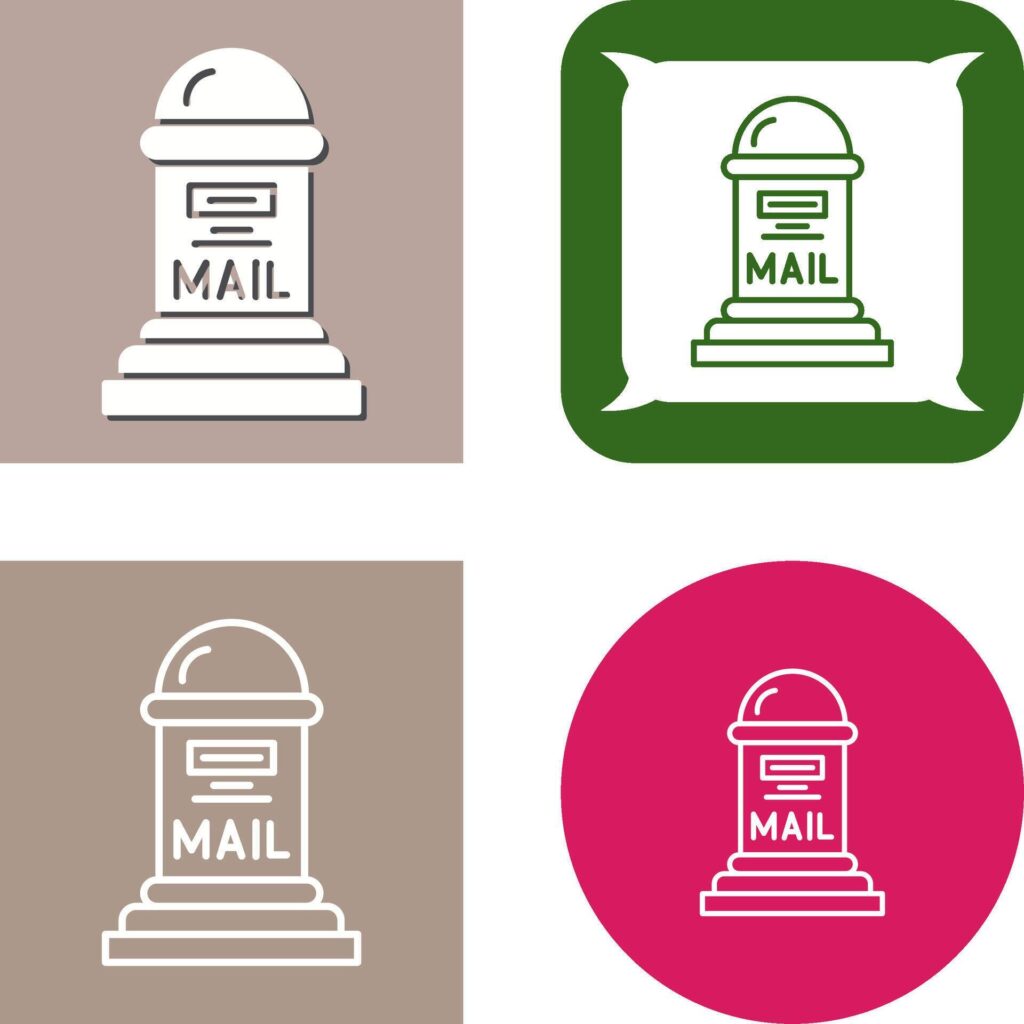 Mail Box Icon Design Stock Free