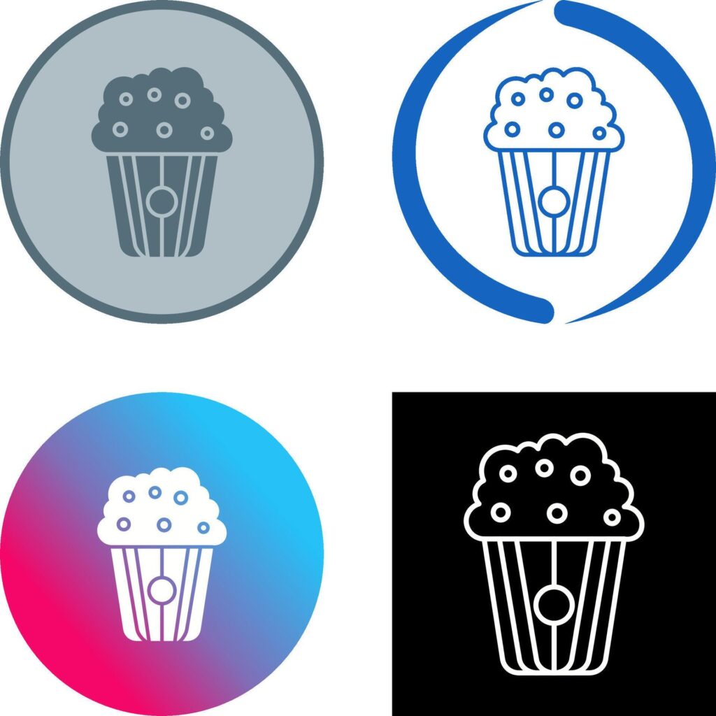 Pop corn Icon Design Stock Free