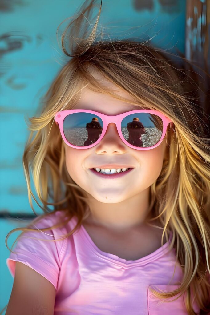 Pink Delight Adorable Imagery of a Cute Little Girl Free Photo