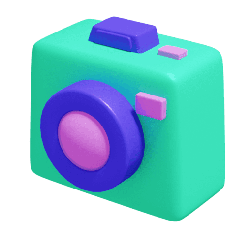 Camera 3D illustration