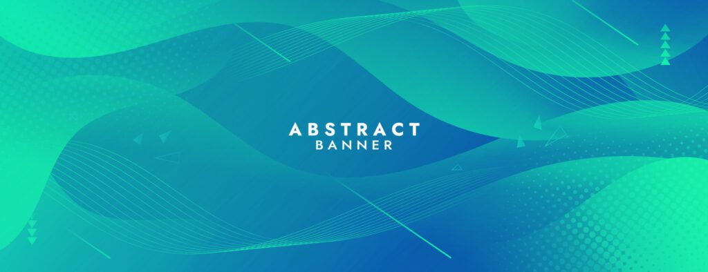 Abstract Green Fluid Wave Banner Template Free Vector