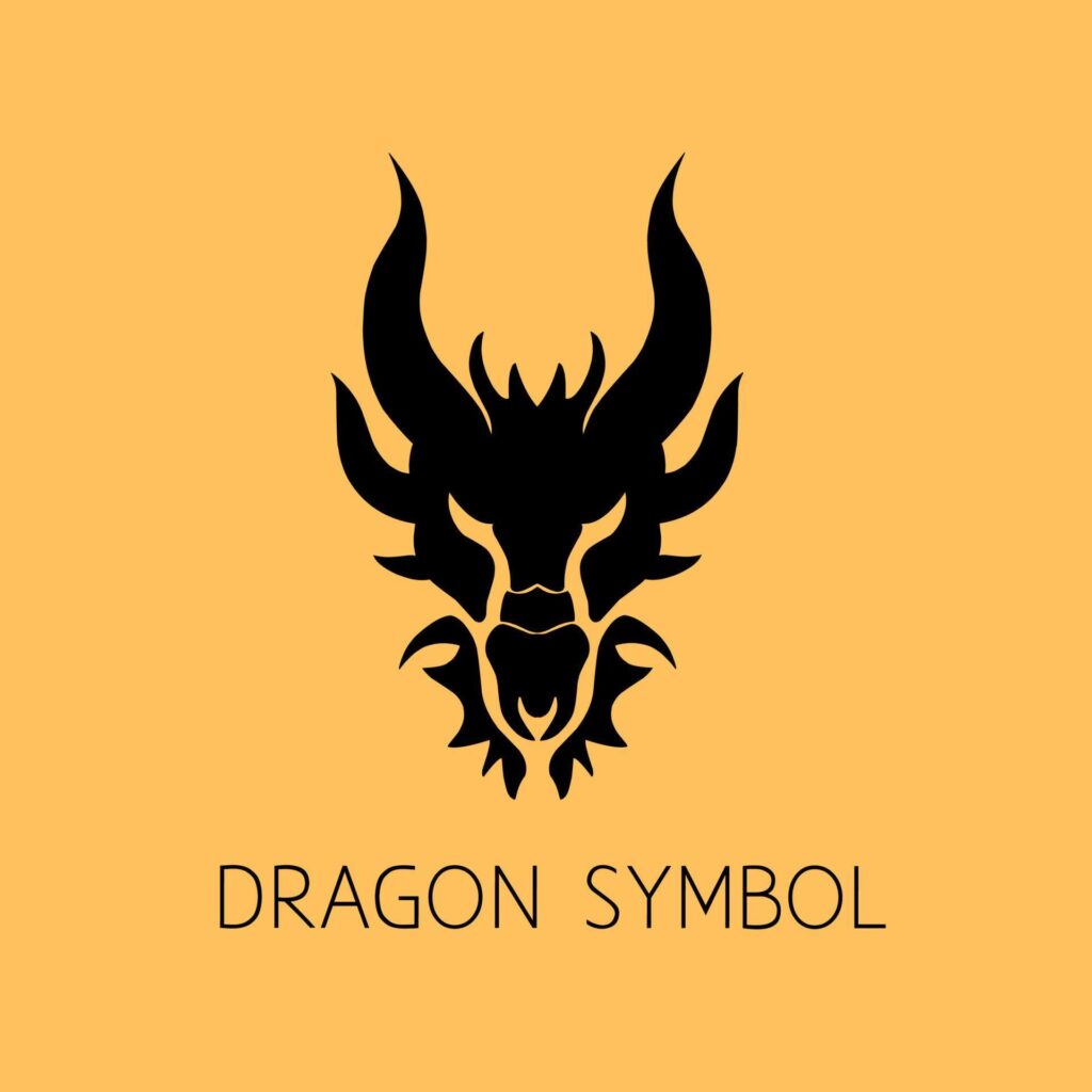 Illustration vector graphic of template logo head dragon symbol vintage Stock Free and Free SVG